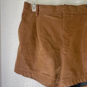 Free People Roma Faux Suede High-Waisted Shorts in Mocha